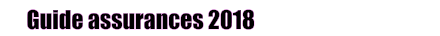 Guide assurances 2018
